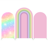 Pink Rainbow Birthday Chiara Arch Backdrop Wall Cloth Cover